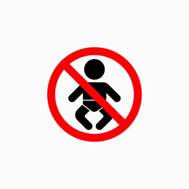 no baby icon, no child vector