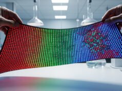 Растеглив дисплеј со квантни точки достигна рекордна осветленост